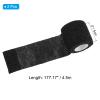 PATIKIL 2 in x14.76ft Camo Tape Wrap, 2 Rolls of Self-Adhesive Camouflage Tape for Hunting Climbing Outdoor Camera Flashlight, Black view 2