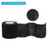PATIKIL 2 in x14.76ft Camo Tape Wrap, 2 Rolls of Self-Adhesive Camouflage Tape for Hunting Climbing Outdoor Camera Flashlight, Black view 4
