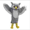 Long Fur Grey Mascot Costume Adult Size for Men & Women with Built-in Fan Inside the Head view 1