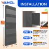 VANCL Basketball Wall Padding Gym Wall Mats Padding for Gym Wall Protection Pads 2" Thick Wall Pads for Gym Wall Pad, Waterproof Durable Basketball Wall Pads for Safety Wall Padding Grey view 2