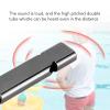 10Pcs Aluminum Emergency Survival Whistle, Double rel High Frequency Survival Whistle, Survival Whistle Keychain for Cam, Hiking, Fishing and Boating(Black) view 3