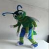 Eamior Green Firefly Mascot Cosume Adult Size for Men & Women with Built-in Fan Inside the Head view 2