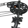 AMEYXGS Archery Compound Bow Dual-Purpose Steel Ball Hunting Bow 45lbs Triangle Bow Catapult for Outdoor Hunting Fishing for LH and RH (Black) view 3