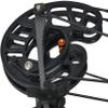 AMEYXGS Archery Compound Bow Dual-Purpose Steel Ball Hunting Bow 45lbs Triangle Bow Catapult for Outdoor Hunting Fishing for LH and RH (Black) view 4