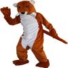 Brown Weasel Stoat Mascot Costume Adult Size for Men & Women with Built-in Fan Inside the Head view 1