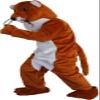 Brown Weasel Stoat Mascot Costume Adult Size for Men & Women with Built-in Fan Inside the Head view 3