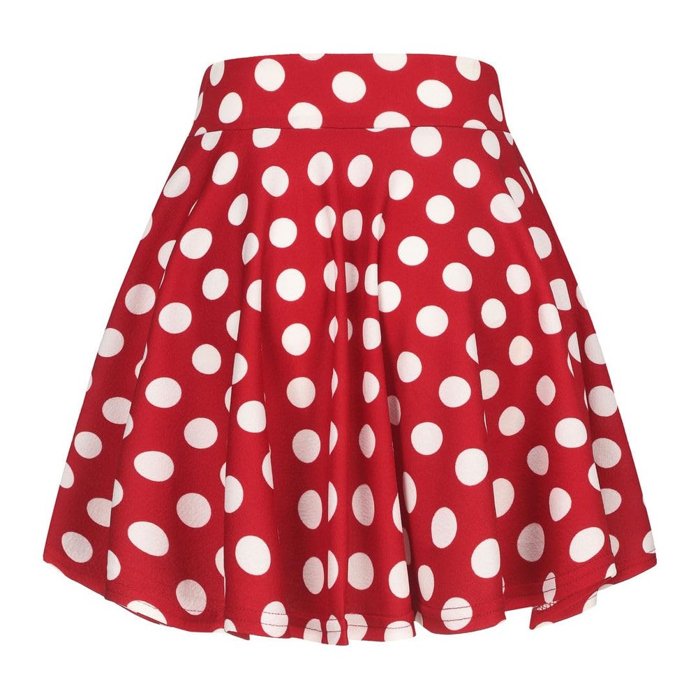 Women's Summer High Waisted Skirts Tummy Control Pleated Athletic Skirts Mini Dress