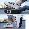 kydjfkd Children's Shoes with Wheels, Skateboard Shoes with Wheels, Sports Shoes, Skateboard, Outdoor Gymnastics Trainers, Roller Skates for Girls Boys-B||43 view 4