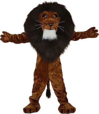 Lion Mascot Costume Adult Size for Men & Women with Built-in Fan Inside the Head