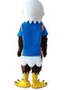 Eagle Mascot Costume in Blue Shirt Adult Size for Men & Women with Built-in Fan Inside the Head view 3