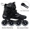 Professional Inline Skates for Men Women, Fitness Roller Skates Blades Adult Male Female, Comfortable Breathable Speed Racing Skates with Washable Lining, Beginner Unisex, Black view 2