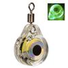 FUKAJOMFEN Deep Drops Fishing Lures Light LED Attracting Fish Light Underwater Eye Shape Fishing Baits LED Lighted Baits Flasher, Green Flashing view 2