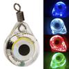FUKAJOMFEN Deep Drops Fishing Lures Light LED Attracting Fish Light Underwater Eye Shape Fishing Baits LED Lighted Baits Flasher, Green Flashing view 3