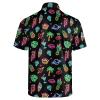 Men's Classic Golf Shirt Neons Short Sleeve Casual Comfort M view 2