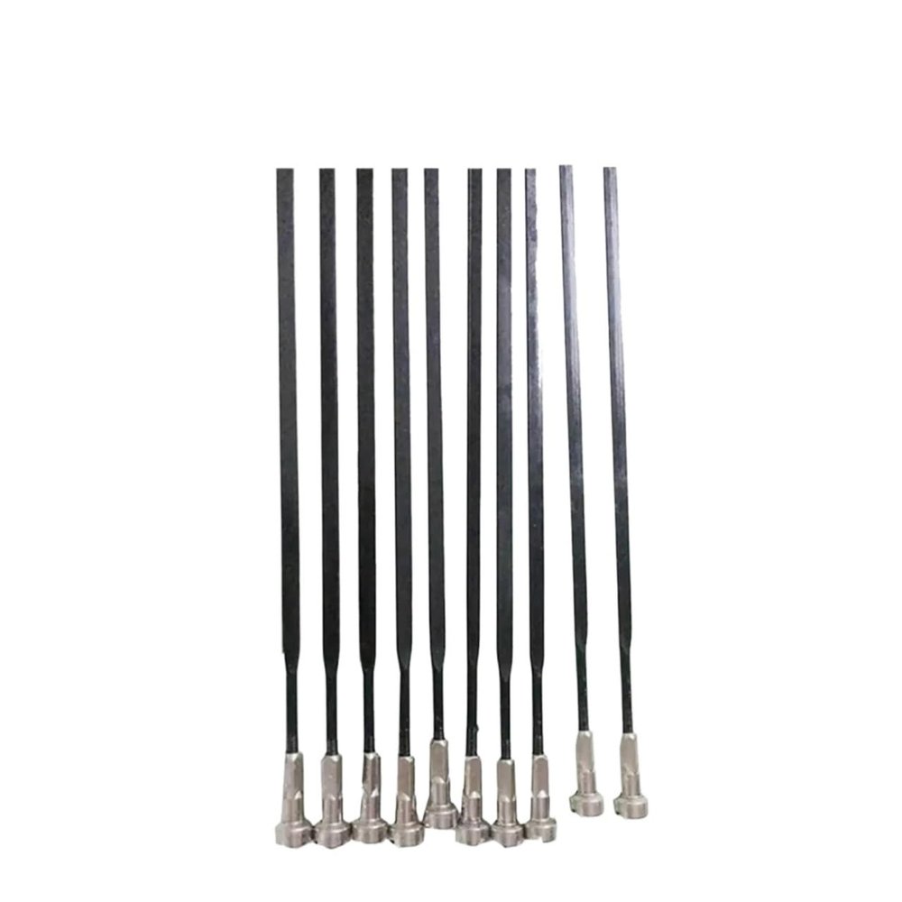 10pcs Spoke Fit Fit Fit For MAVIC CR AK EQ Wheelset Spoke Road Bike Straight Flat Spokes With Spoke Cap Stainless Steel Spoke (Color : 290mm 10pcs)