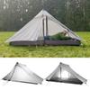 3F UL Gear LanShan pro Tent, 1 Person / 2 Person Outdoor Ultralight Camping Tent, 3-Season or 4-Season Professional Backpacking Ten, for Camping, Hiking, Trekking (Gray-2 Person, 4 Season) view 3