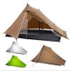 3F UL Gear LanShan pro Tent, 1 Person / 2 Person Outdoor Ultralight Camping Tent, 3-Season or 4-Season Professional Backpacking Ten, for Camping, Hiking, Trekking (Khaki-2 Person, 4 Season) view 1