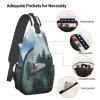 Ncpkcb Travel Hiking Daypack Fashion Chest Bag Mysterious Forest Dreamy Clouds Crossbody Backpack Sling Bag Chest Daypack For Men Women view 4