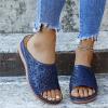 Ladmiple Sandals Women Wedge Slip On Women Orthotic Slides Comfortable Orthopedic Sandals Dressy Summer Wide Width Walking Flip Flops Beach Shoes with Arch Support 2024 view 2