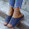 Ladmiple Sandals Women Wedge Slip On Women Orthotic Slides Comfortable Orthopedic Sandals Dressy Summer Wide Width Walking Flip Flops Beach Shoes with Arch Support 2024 view 3