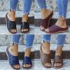 Ladmiple Sandals Women Wedge Slip On Women Orthotic Slides Comfortable Orthopedic Sandals Dressy Summer Wide Width Walking Flip Flops Beach Shoes with Arch Support 2024 view 4