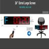 Boyiit 26'' Extra Large Home GYM Timer Clock, Programable Workout Interval Timer, Digital Wall Clock, with 7-color Night Light, 8 Alarm Clocks, Calendar/Temperature, Countdown & Stopwatch (Blue & Red) view 2