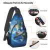 Ncpkcb Travel Hiking Daypack Fashion Chest Bag Universe Space Earth Blue Crossbody Backpack Sling Bag Chest Daypack For Men Women view 4