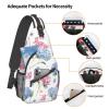 Ncpkcb Travel Hiking Daypack Fashion Chest Bag Watercolor Hydrangea Crossbody Backpack Sling Bag Chest Daypack For Men Women view 4