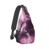 Ncpkcb Travel Hiking Daypack Fashion Chest Bag Electrifying Lightning Bolt Crossbody Backpack Sling Bag Chest Daypack For Men Women view 2
