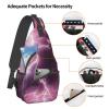 Ncpkcb Travel Hiking Daypack Fashion Chest Bag Electrifying Lightning Bolt Crossbody Backpack Sling Bag Chest Daypack For Men Women view 4