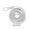 YS0911 5FT BumpersWhips Rope Docking DoubleBraided Marine FendersLine with Eye Boat Mooring Line for Yacht Accessories Oil and Rot Boat Bumper Multifilament Polypropylene Doublebraid Dock, Black view 4