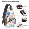 Ncpkcb Travel Hiking Daypack Fashion Chest Bag Macarons Cupcakes Donuts Crossbody Backpack Sling Bag Chest Daypack For Men Women view 4