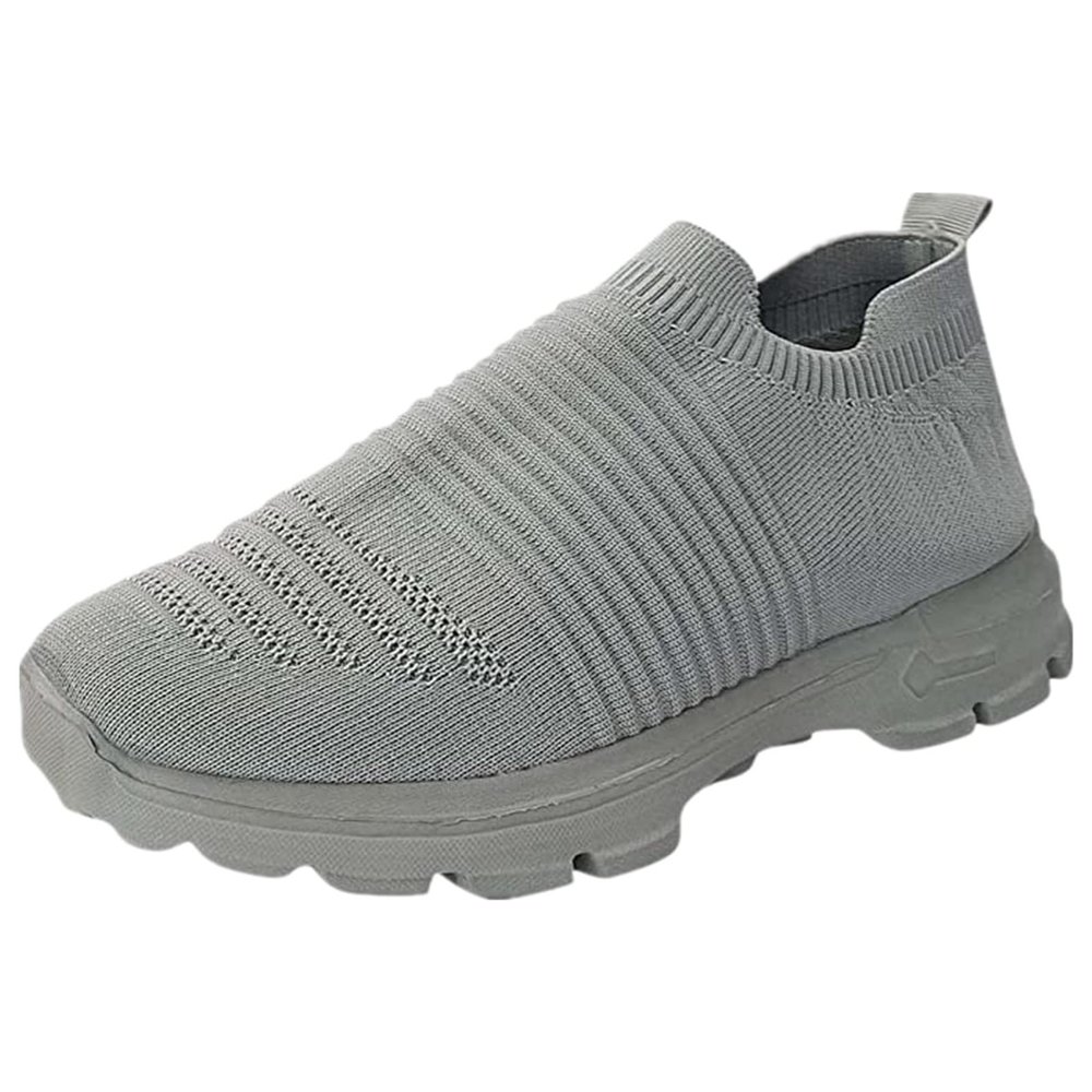 Ladmiple Walking Shoes Women Slip On Flats Womens Slip on Walking Shoes Comfort Lightweight Breathable Sock Shoe Non-Slip Mesh Casual Fashion Tennis Running Sneakers
