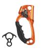 NineFit Basics Climbing Hand Ascender,Ce Certified Strong Rappelling Gear Equipment,Left Right Hand Ascender,for Rock Tree Arborist,Rescue Caving,8~13mm Rope, Orange view 1
