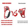 NineFit Basics Climbing Hand Ascender,Ce Certified Strong Rappelling Gear Equipment,Left Right Hand Ascender,for Rock Tree Arborist,Rescue Caving,8~13mm Rope, Orange view 2