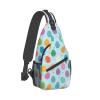 Ncpkcb Travel Hiking Daypack Fashion Chest Bag Easter Egg Polka Dot Crossbody Backpack Sling Bag Chest Daypack For Men Women view 2