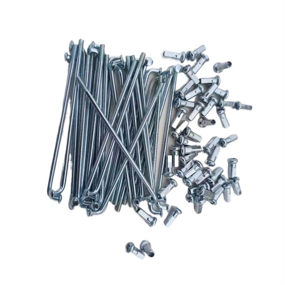WHAiYAN Electric spokes 12G Diameter 2.5mm Length 70-185mm spokes #45 Steel + nipples 36pcs/lot (Color : 100mmX2.5mm), WHAiYAN003