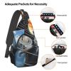 Ncpkcb Travel Hiking Daypack Fashion Chest Bag Solar System With Eight Planets Crossbody Backpack Sling Bag Chest Daypack For Men Women view 4