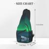 Ncpkcb Travel Hiking Daypack Fashion Chest Bag Aurora Borealis Iceland Natural Crossbody Backpack Sling Bag Chest Daypack For Men Women view 3