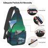 Ncpkcb Travel Hiking Daypack Fashion Chest Bag Aurora Borealis Iceland Natural Crossbody Backpack Sling Bag Chest Daypack For Men Women view 4