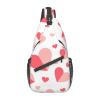 Ncpkcb Travel Hiking Daypack Fashion Chest Bag Heart Shape Pink Crossbody Backpack Sling Bag Chest Daypack For Men Women view 1