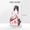 Ncpkcb Travel Hiking Daypack Fashion Chest Bag Heart Shape Pink Crossbody Backpack Sling Bag Chest Daypack For Men Women view 3