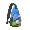 Ncpkcb Travel Hiking Daypack Fashion Chest Bag Sport Golf Ball Theme Crossbody Backpack Sling Bag Chest Daypack For Men Women view 2