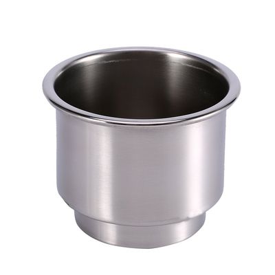 2Pcs Stainless Steel Cup Holder, Opening Beverage Holder Drain Feature,Suitable Cup Holder for Marine Boat RV Cup Holders