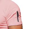 NineFit Basics Men Short Sleeve Athletic Shirts Muscle Slim Fit Cotton V Neck Pullover Tops Lightweight Stretch Workout T-Shirt (5X-Large,Pink) view 3