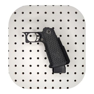 Hammy3DPrints Mount for 2011 - Pegboard/Skadis/etc. | Pistol Holder Storage Rack (Facing Left, Vault Tek)