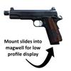 Mount for 1911 9mm / 10mm / 45 - Pegboard/Skadis/etc. | Pistol Holder Storage Rack (Facing Right, Skadis) view 2