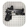 Hammy3DPrints Mount for Beretta M9 / 92 - Pegboard/Skadis/etc. | Pistol Holder Storage Rack (Facing Left, Non-Metal Pegboard) view 1