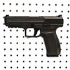 Hammy3DPrints Mount for Canik TP9 / Mete/Rival - Pegboard/Skadis/etc. | Pistol Holder Storage Rack (Facing Left, Non-Metal Pegboard) view 1