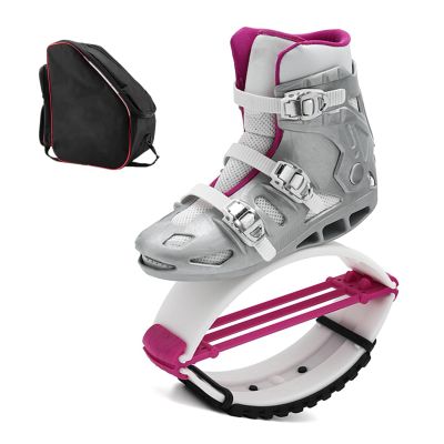 YMLHAQ Kangaroo Jumping Shoes Kangaroo Jump Shoes with Storage Bag, Anti-Gravity Running Boots, Unisex Adults Fitness Bounce Shoe (Color : Pink, Size : X-Large)